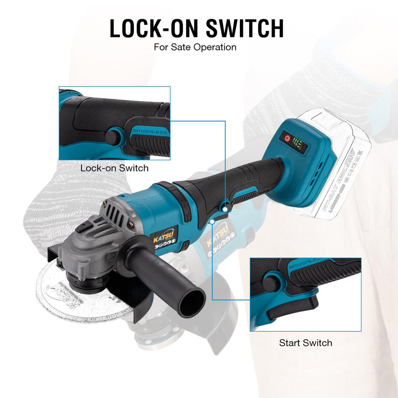 FIT-BAT Angle Grinder 115mm - No Battery