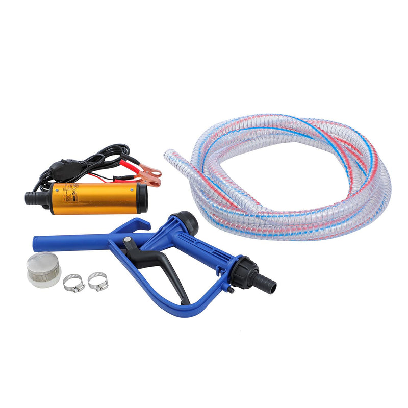 12V 60W Diesel Fuel Oil Transfer Pump Kit with Dispenser Gun